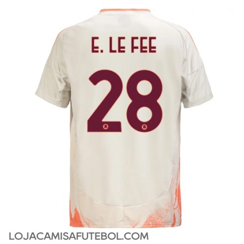 Camisa de Futebol AS Roma Enzo Le Fee #28 Equipamento Secundário 2024-25 Manga Curta